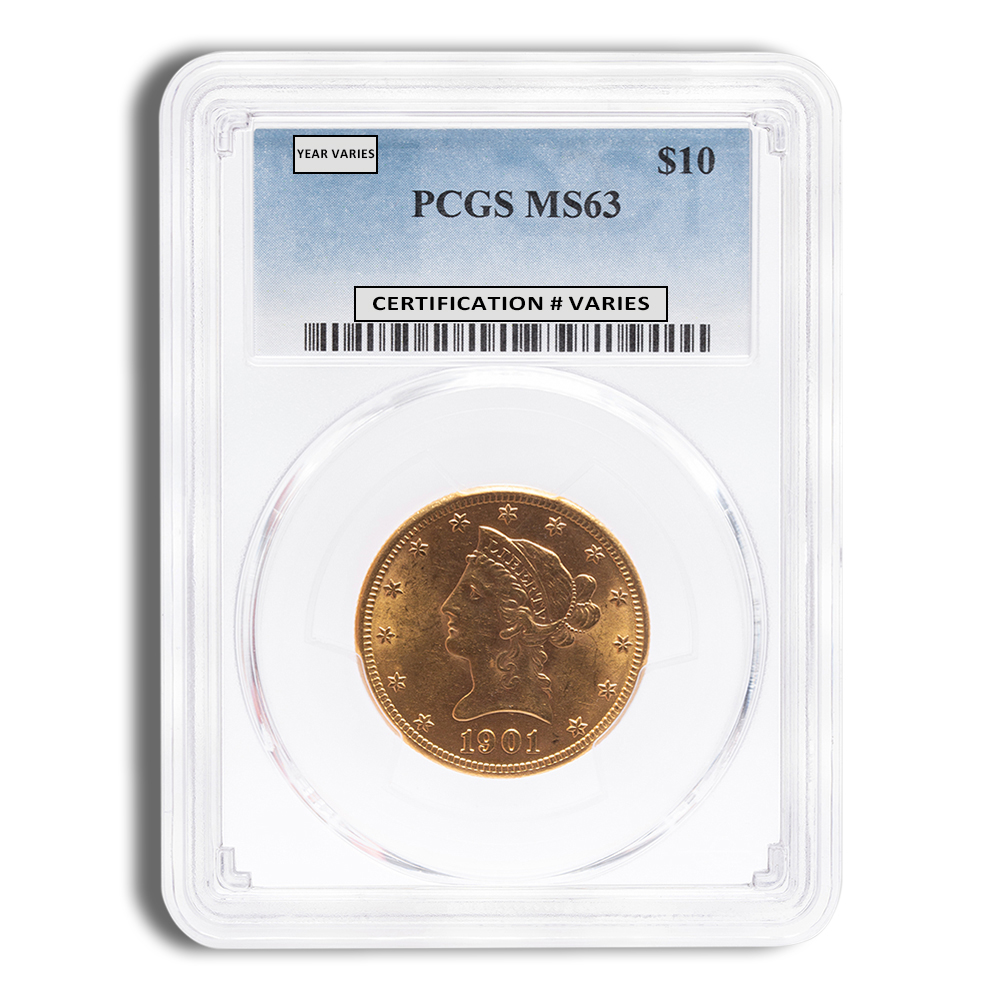 $10 Gold Liberty Eagle - PCGS MS63