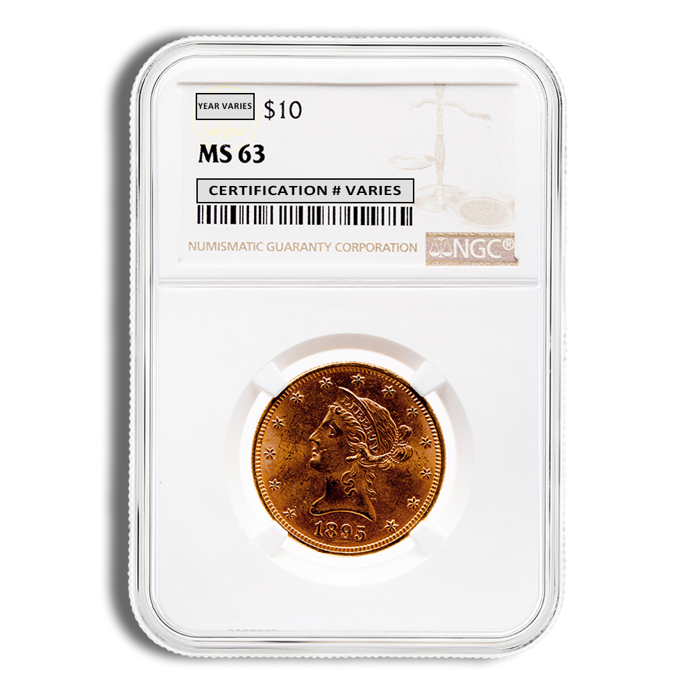 $10 Gold Liberty Eagle - NGC MS63