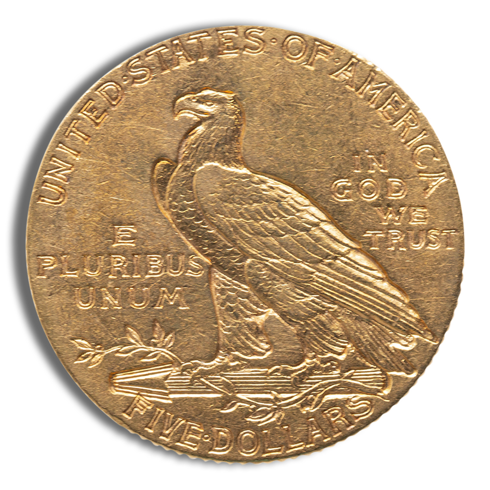 $5 Gold Indian Half Eagle - AU