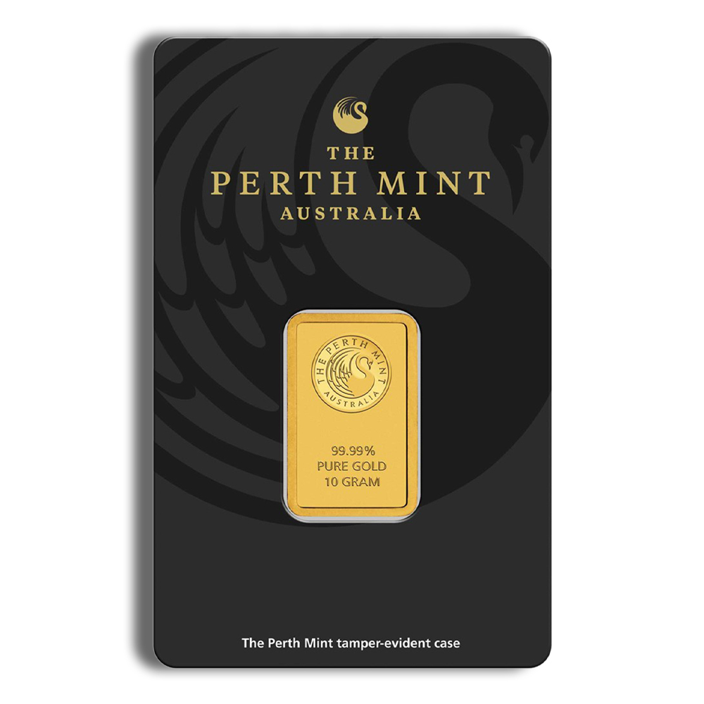 10 gram Gold Bar - Perth Mint (Carded)