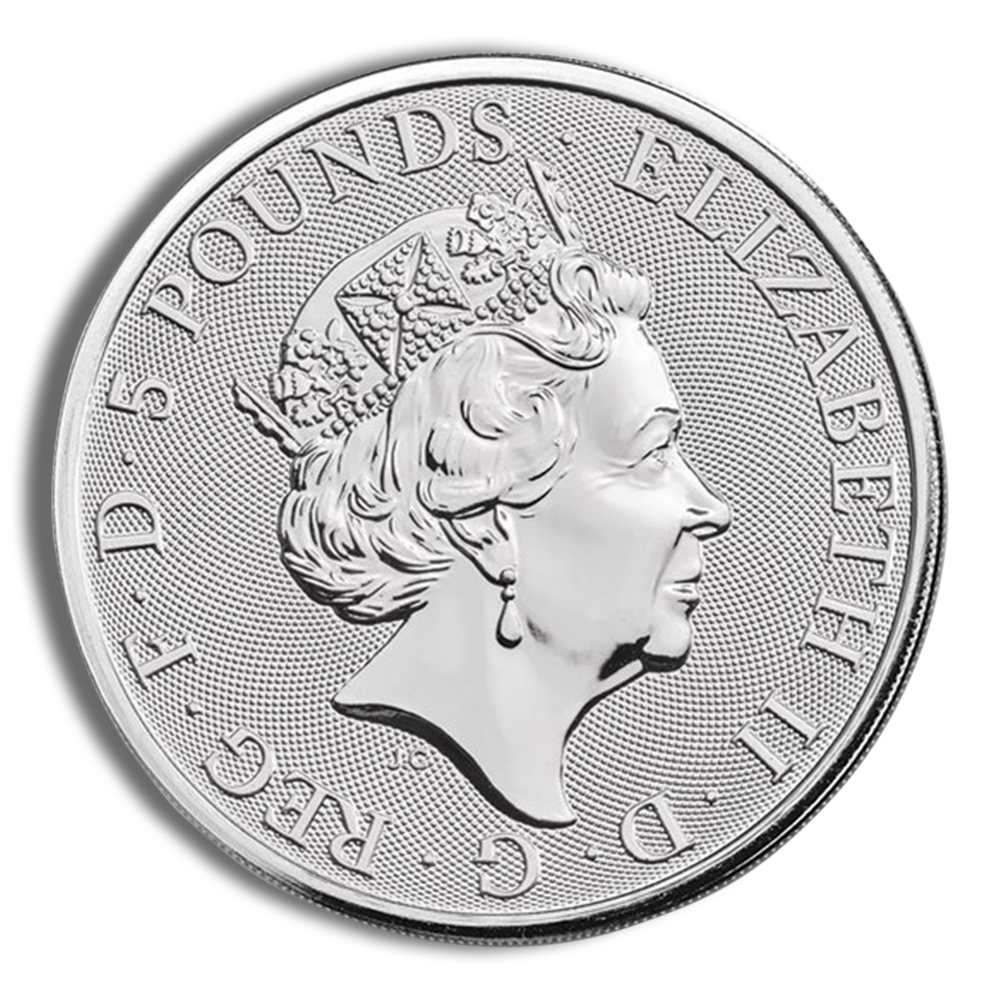 2019 2 oz Silver Great Britain Queen's Beasts - Falcon