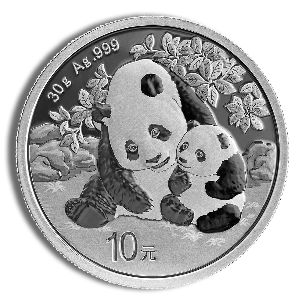 Chinese Silver Panda - 30 g (Year Varies - in Capsule)