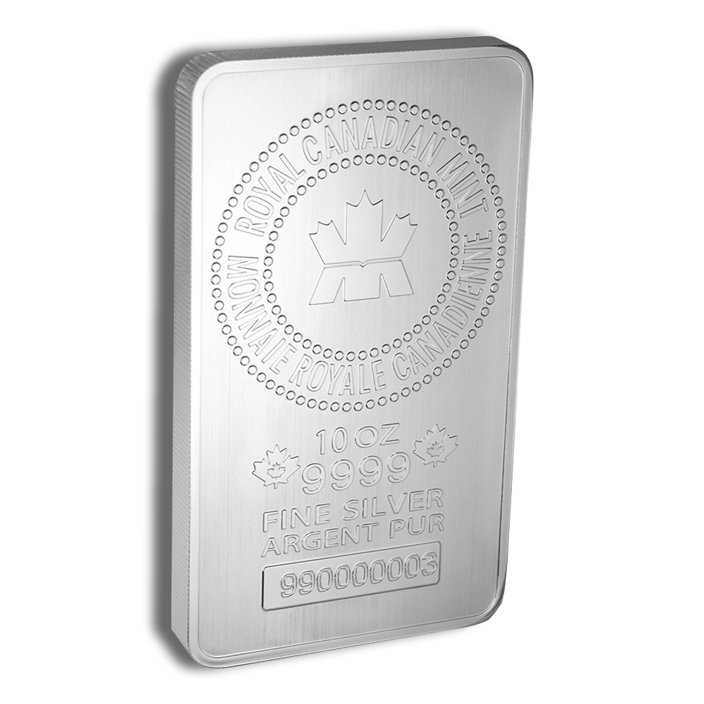 10 oz Silver Bar - Royal Canadian Mint - RCM