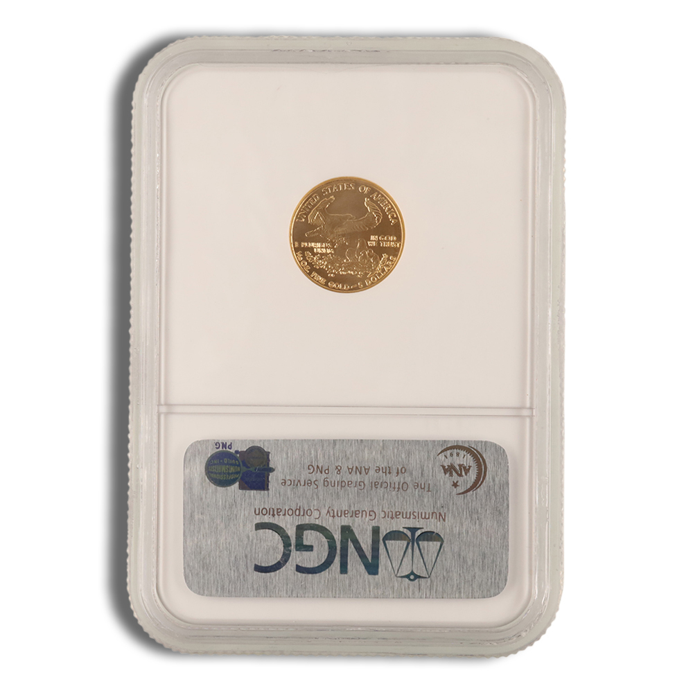 2007 1/10 oz Gold Eagle $5 NGC MS70 ER