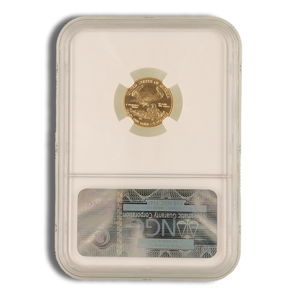 2012 1/10 oz Gold Eagle $5 NGC MS70 ER