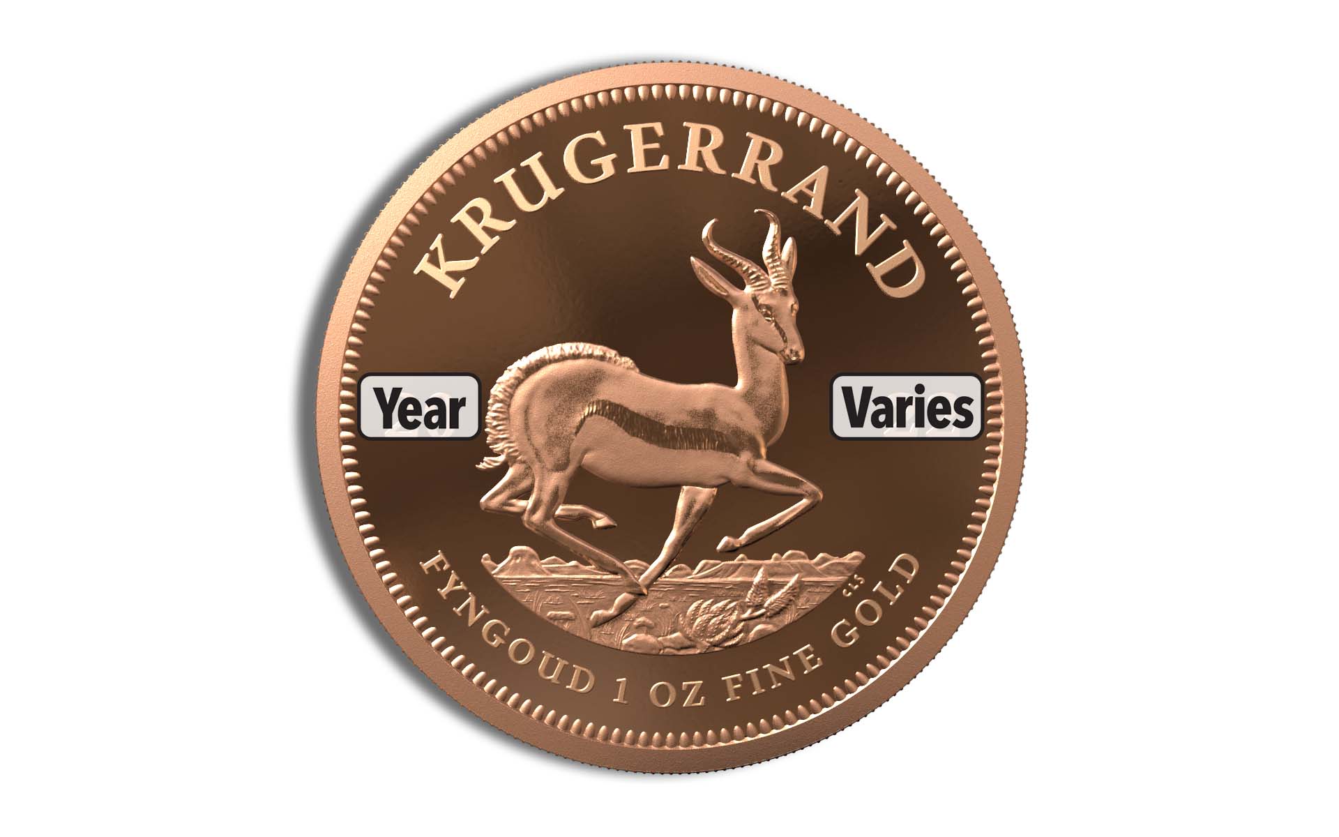 1 oz South Africa Gold Krugerrand (Year Varies)