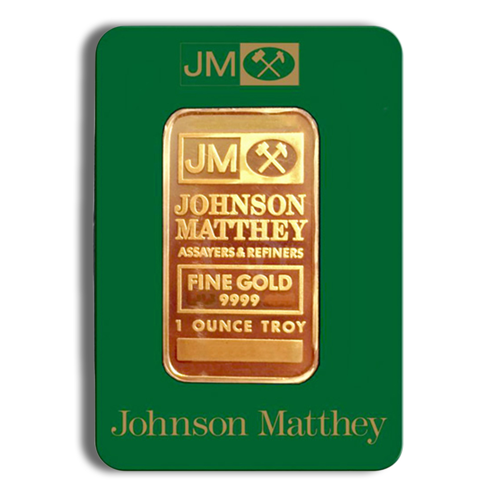 1 oz Gold Bar - Johnson Matthey (Carded)