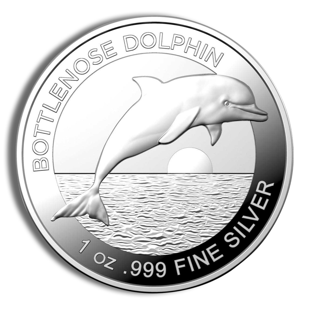 2019 1.5 oz Australian Bottlenose Dolphin Silver Coin