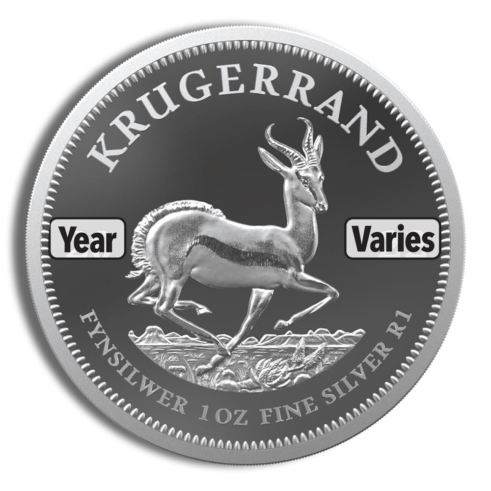 1 oz Silver Krugerrand - BU (Year Varies)