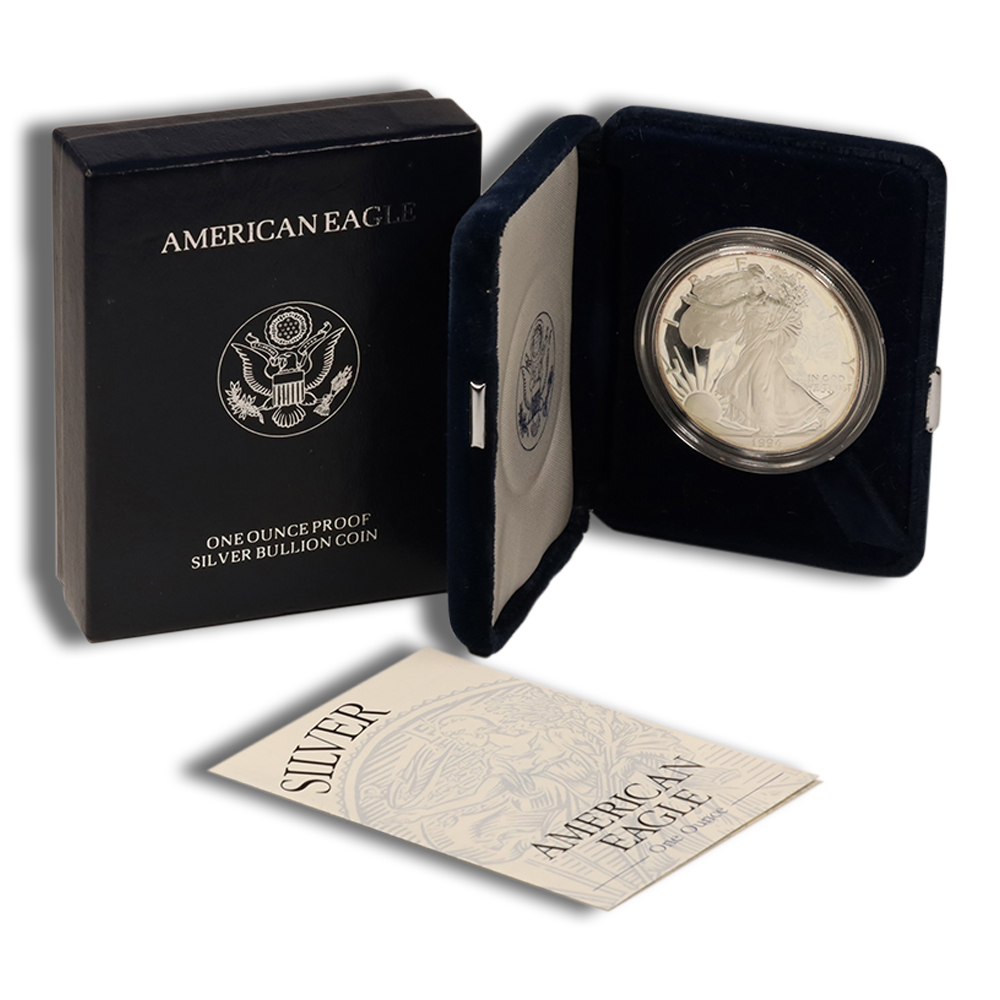 1994-P Proof Silver Eagle with Box & COA - Impaired