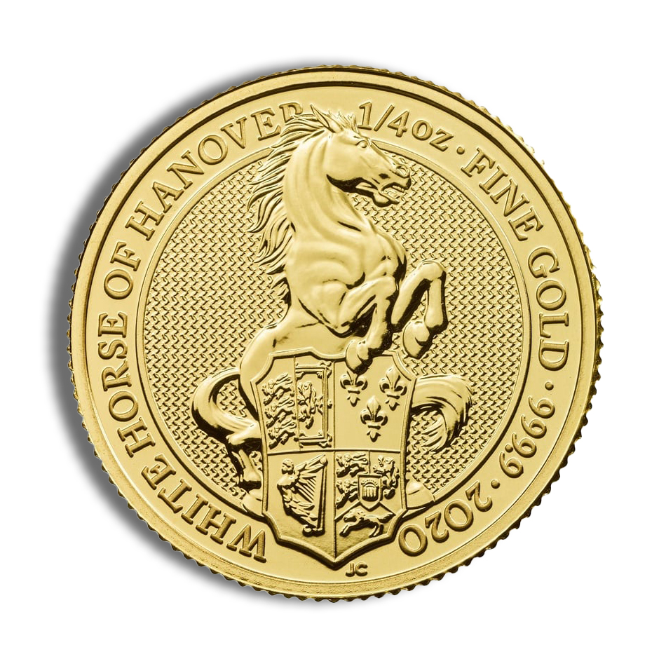 2020 1/4 oz Great Britain Queen's Beast Gold Coin - White Horse