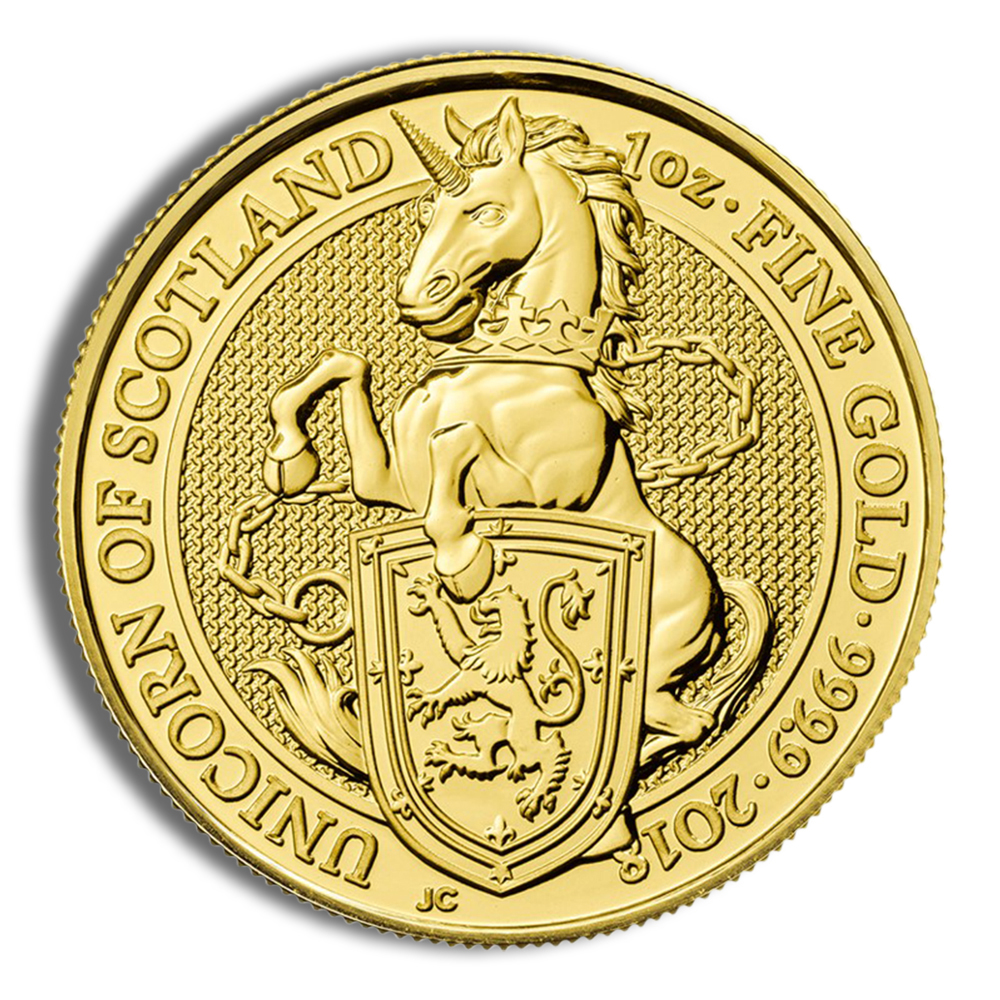 2018 1 oz Great Britain Queen's Beast Gold Coin - Unicorn