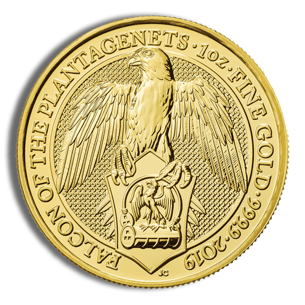 2019 1 oz Great Britain Queen's Beast Gold Coin - Falcon