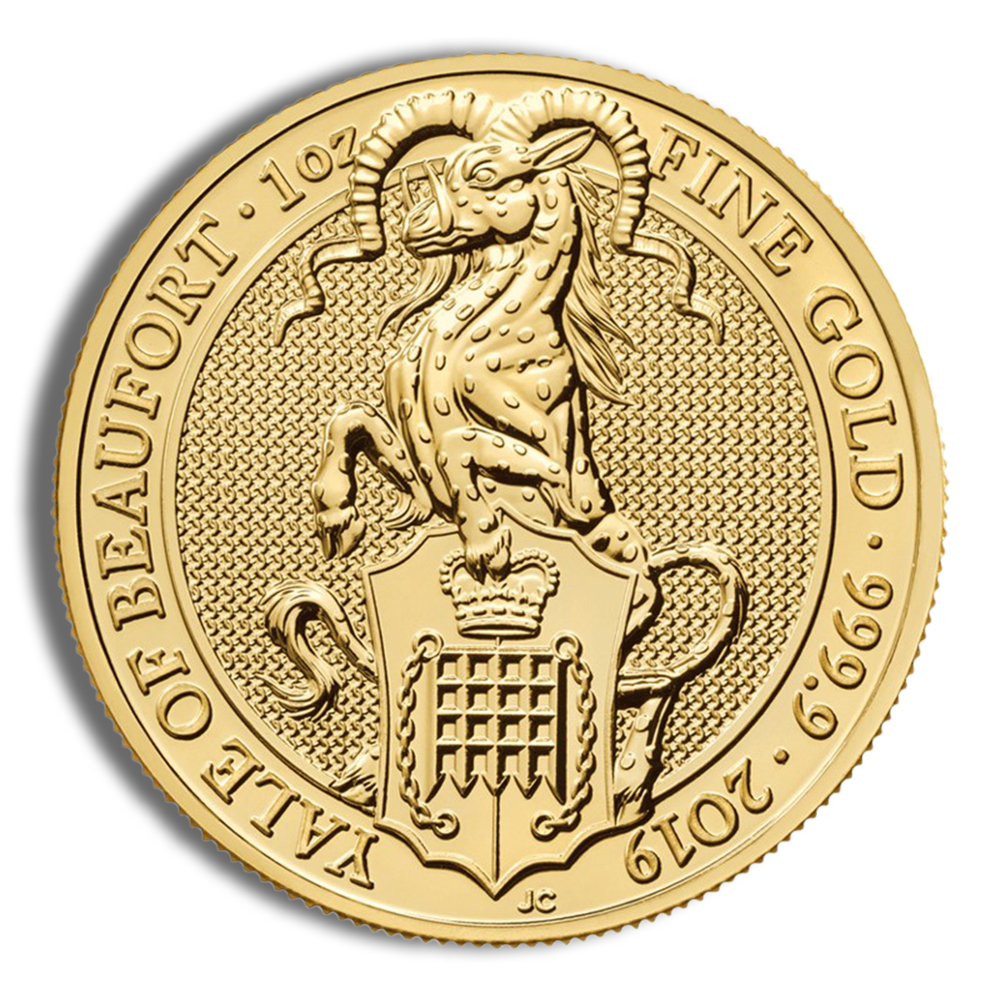 2019 1 oz Great Britain Queen's Beast Gold Coin - Yale