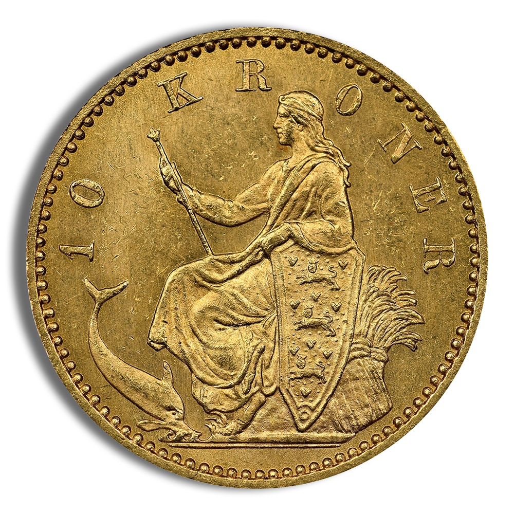 Denmark 10 Kroner Gold Coin