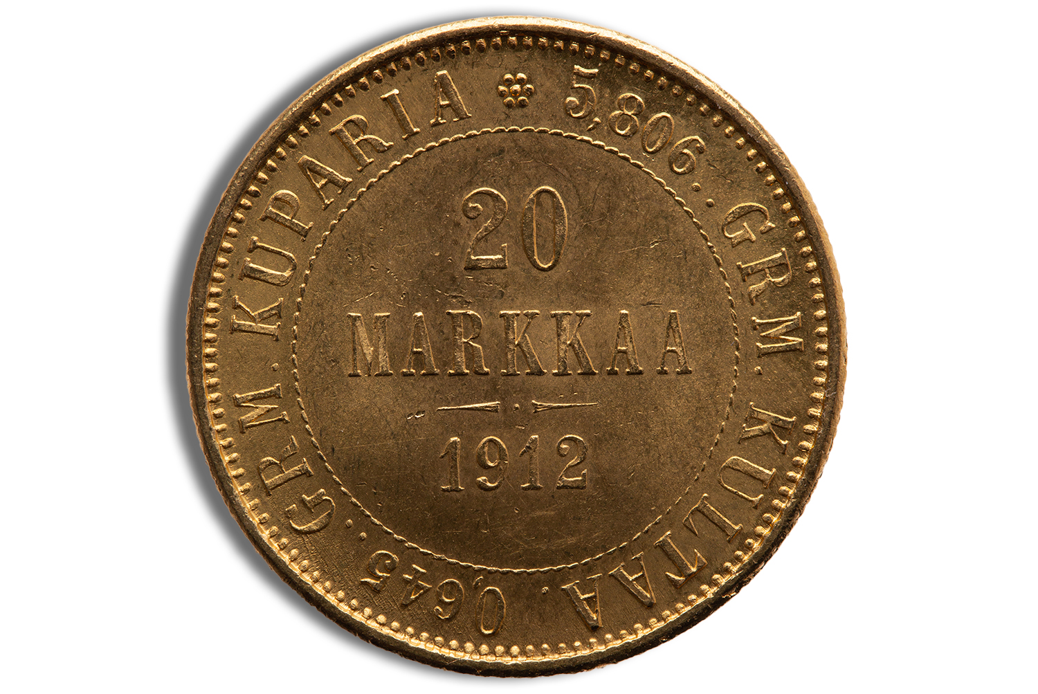 Finland 20 Markkaa Gold Coin