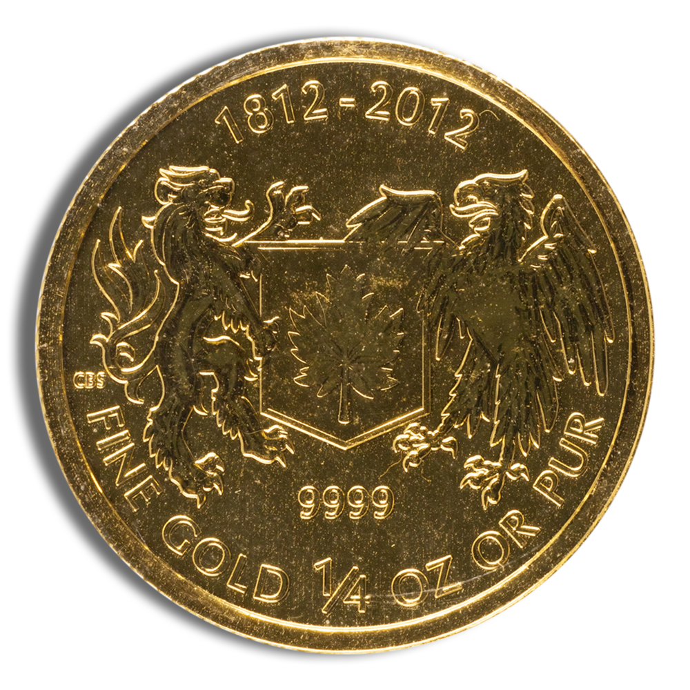 2012 1/4 oz Canadian War of 1812 Gold Coin