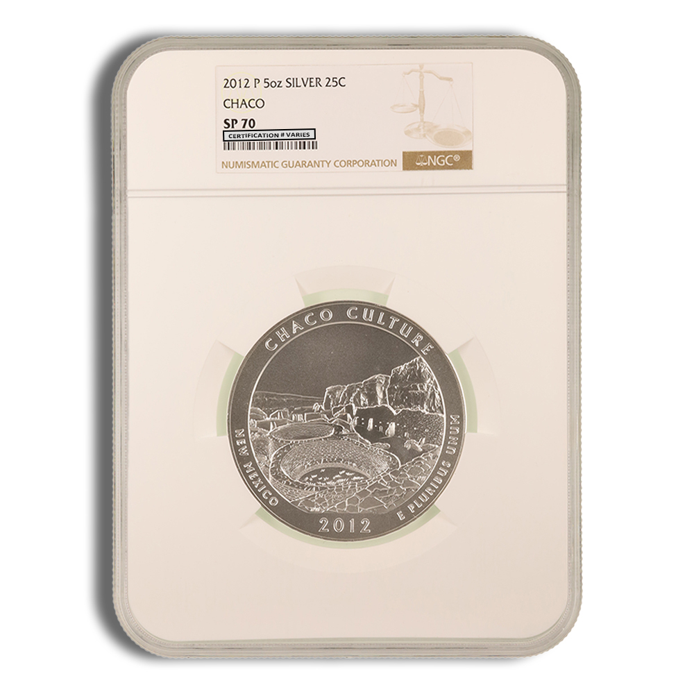 2012-P 5 oz ATB Chaco Culture Silver Coin NGC SP70