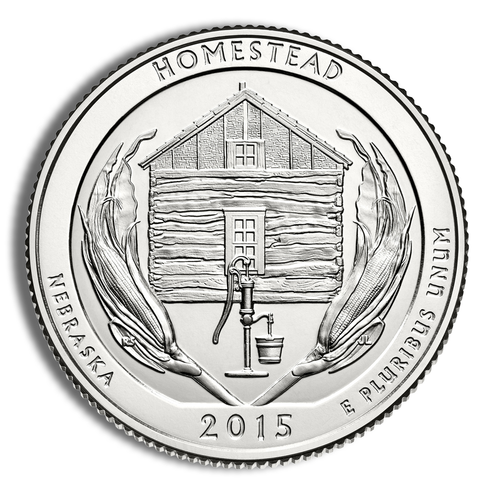 2015-P 5 oz ATB Homestead Silver Coin NGC SP70