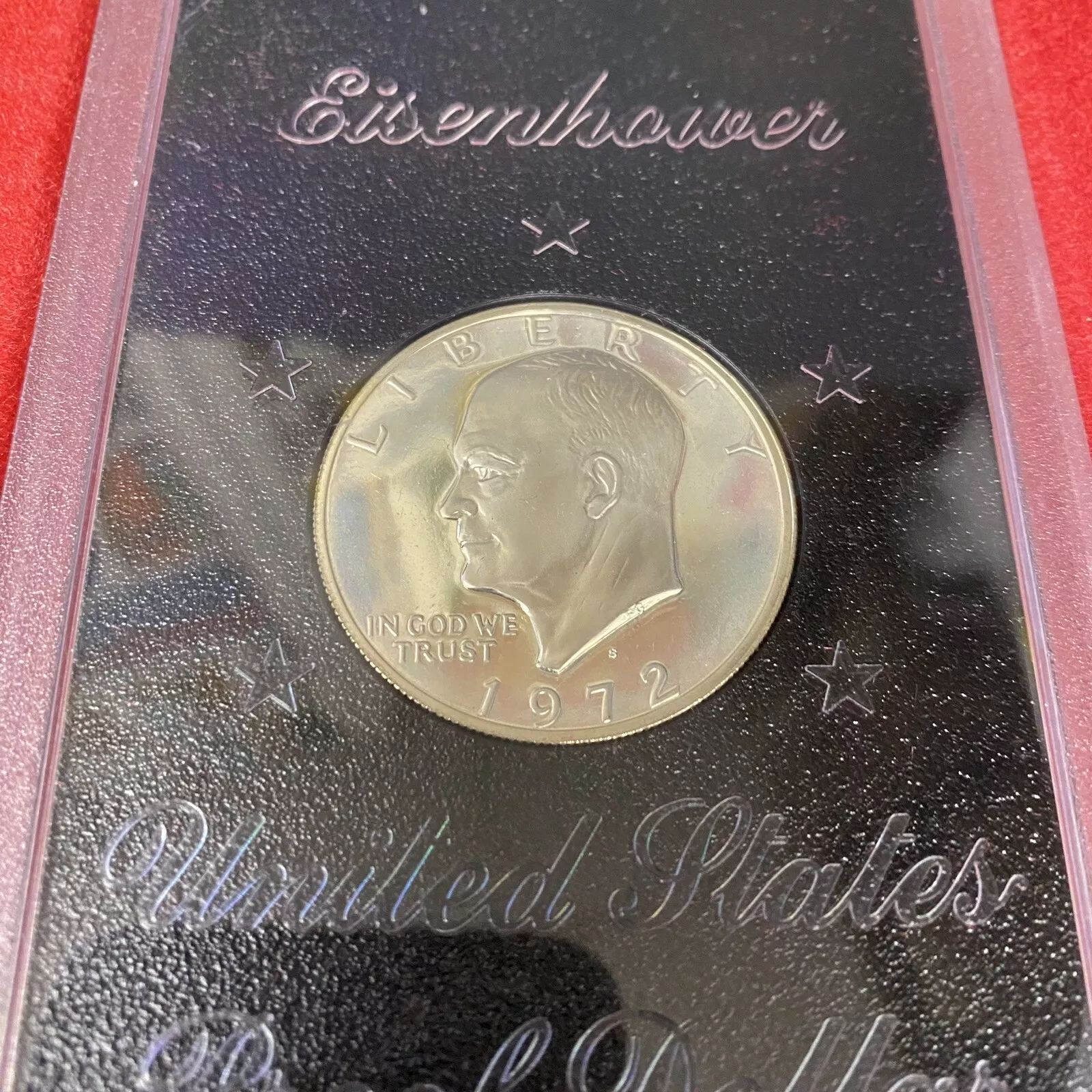 1972-S U.S. Mint Eisenhower Silver Proof Dollar – No Box