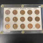 Lincoln memorial cents series 1959 - 1964 (15 coins)