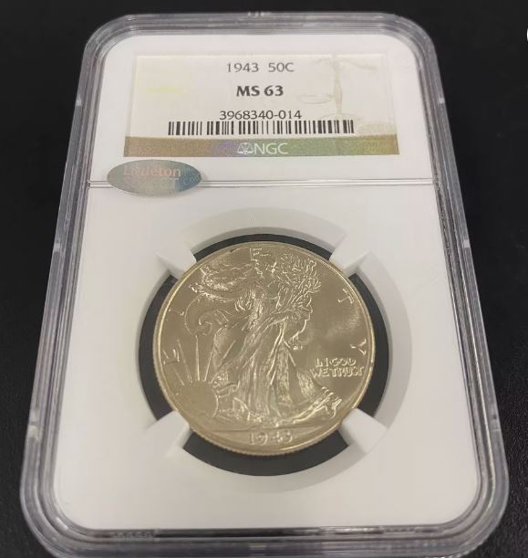 1943 Liberty Walking Silver Half Dollar NGC MS63