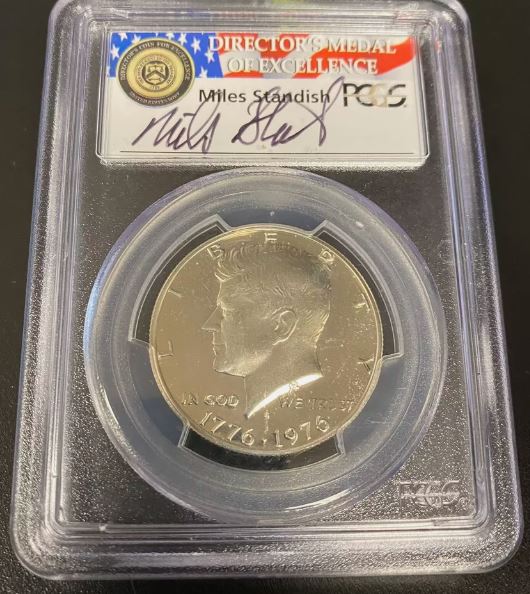 1976 S Silver Bicentennial Proof Kennedy Half Dollar PCGS PR69DCAM RARE Signed