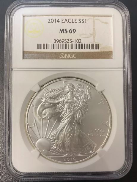 2014 American Silver Eagle S$1 NGC MS69 SE