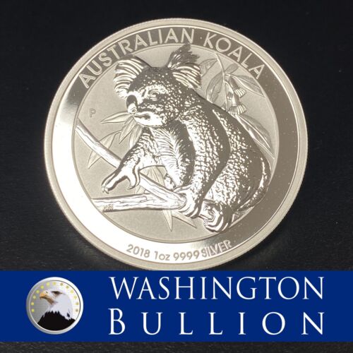 2018 $1 AUSTRALIAN KOALA  BU Proof-Like Silver Coin .9999 Fine. 1 Oz