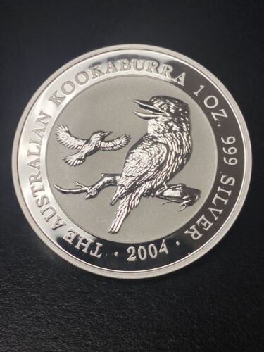 2004 The Australian Kookaburra 1oz 999 Silver Perth Mint Coin - Specimen UC