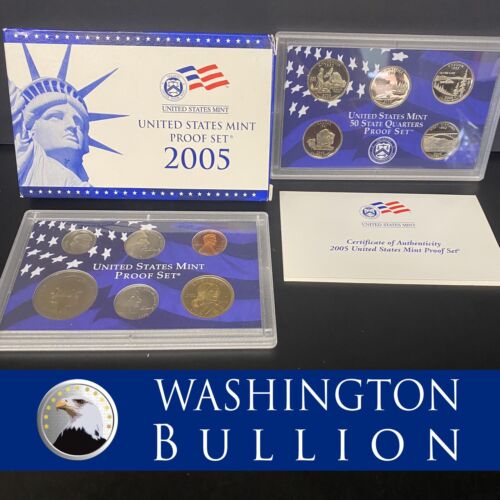 2005 Clad Proof Set U.S. Mint Original Government Packaging OGP COA