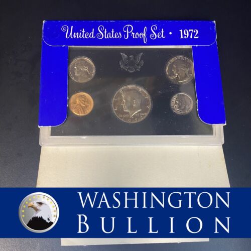 1972 Clad Proof Set U.S. Mint Original Government Packaging OGP