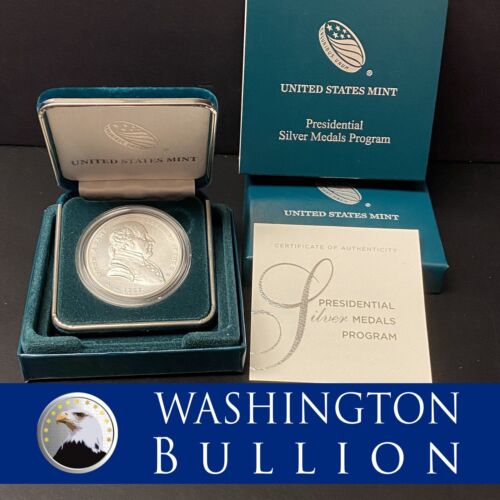 2020 U.S. Mint Presidential Silver Medals Program John Adams OGP COA 1oz