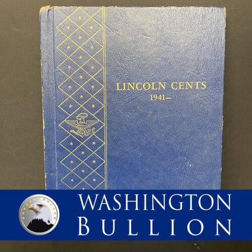 1941-1961 Lincoln Cents in Whitman Blue Book (59 Of 60 Coins)