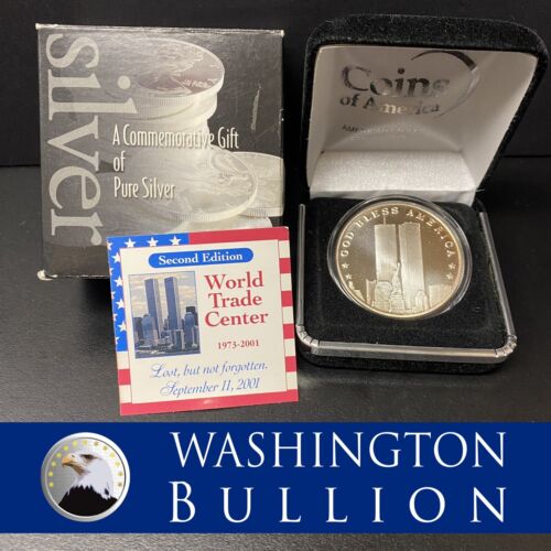 Coins Of America World Trade Center 2nd Edition Silver Coin .999 One Troy Ounce