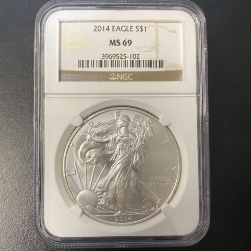 2014 American Silver Eagle S$1 NGC MS69 SE