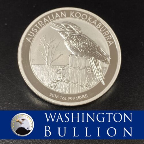 2016 Australian Kookaburra 1 Oz 999 Silver $1 One Dollar Coin BU