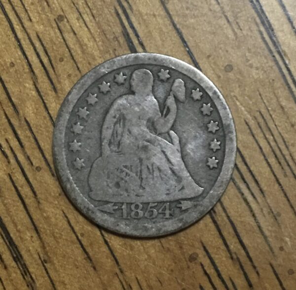 1854 Seated Dime G4