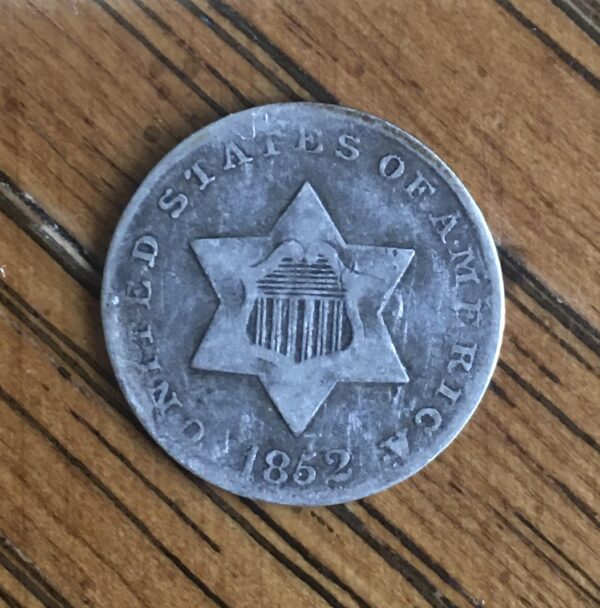 1852 Three Cent Silver