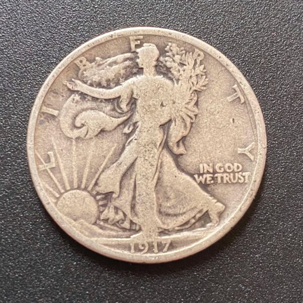 1917-D Reverse Walking Liberty Half Dollar