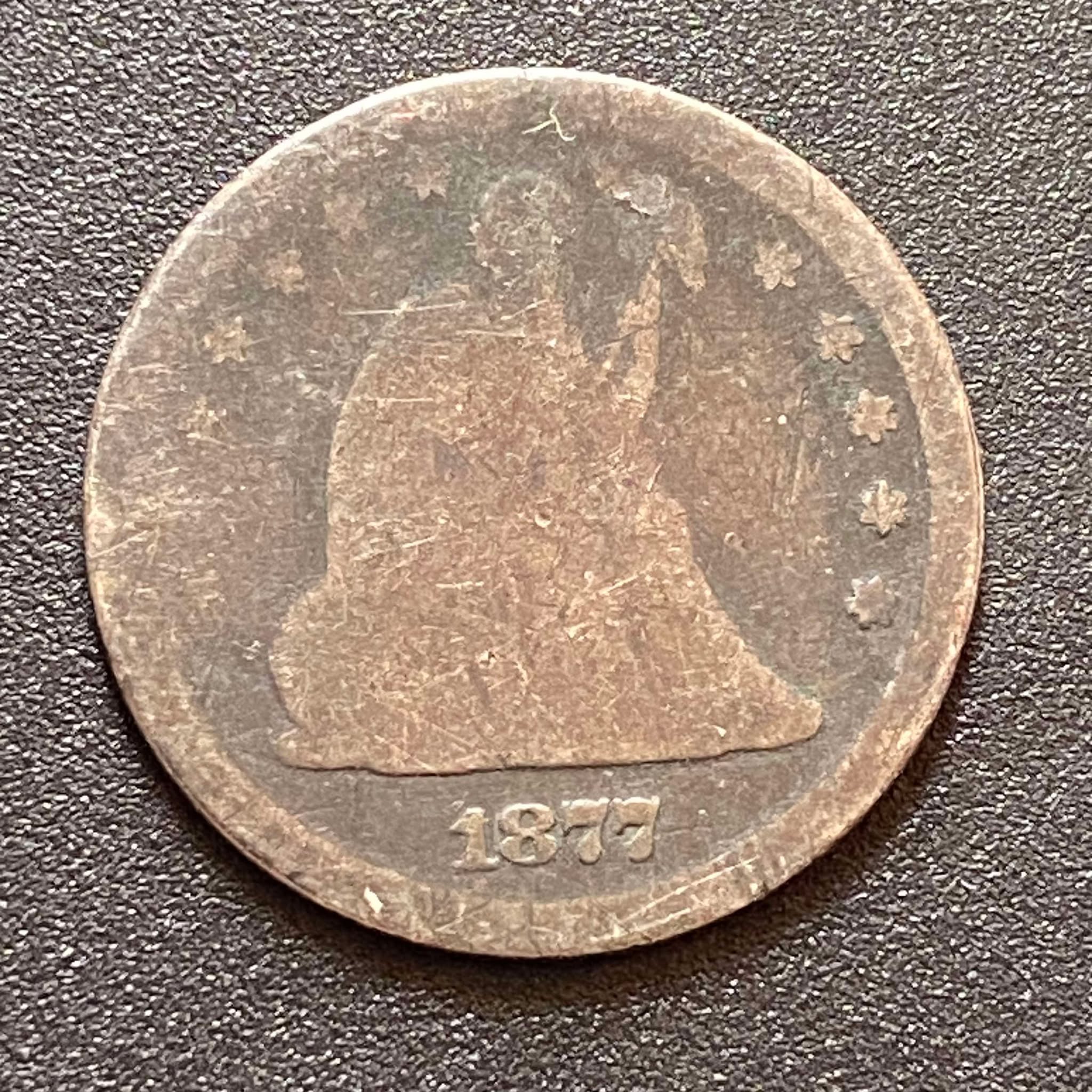 1877-S Liberty Seated Quarter