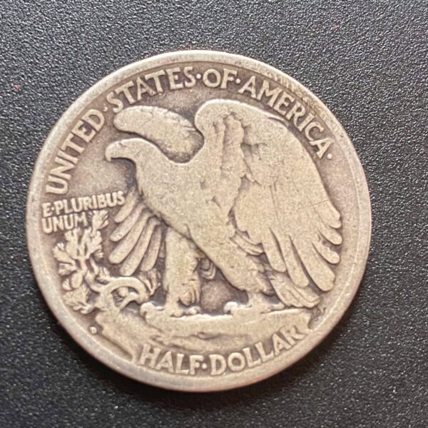 1917-D Reverse Walking Liberty Half Dollar