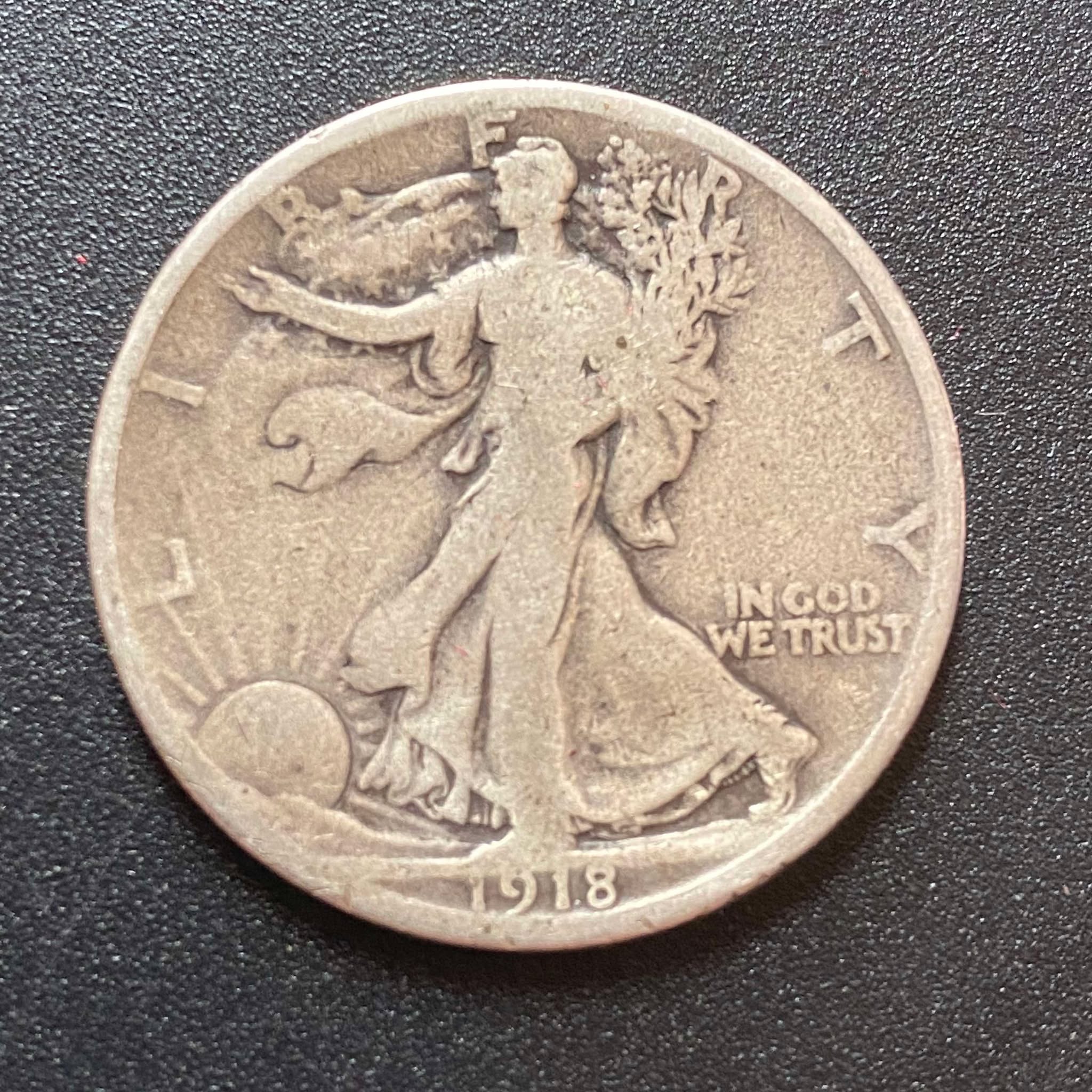 1918 Walking Liberty Half Dollar