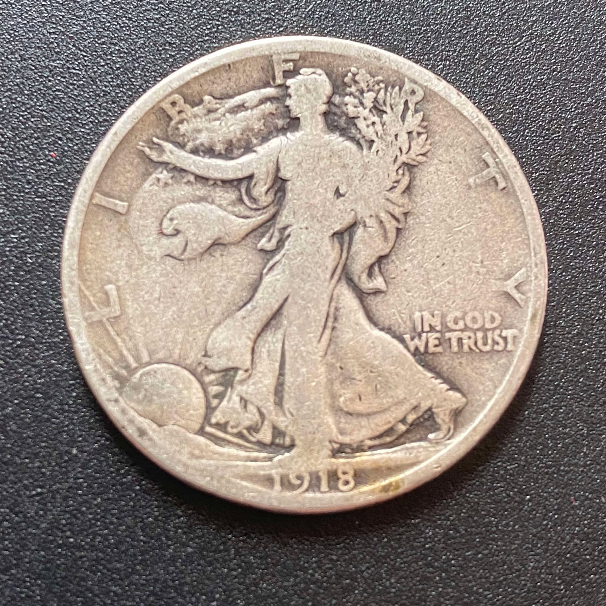 1918 Walking Liberty Half Dollar