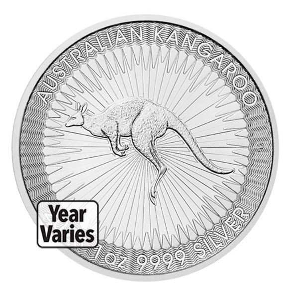 1 oz Australian Kangaroo Silver Coin (Year Varies)