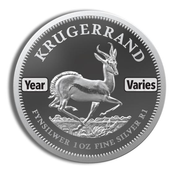 1 oz Silver Krugerrand - BU (Year Varies)