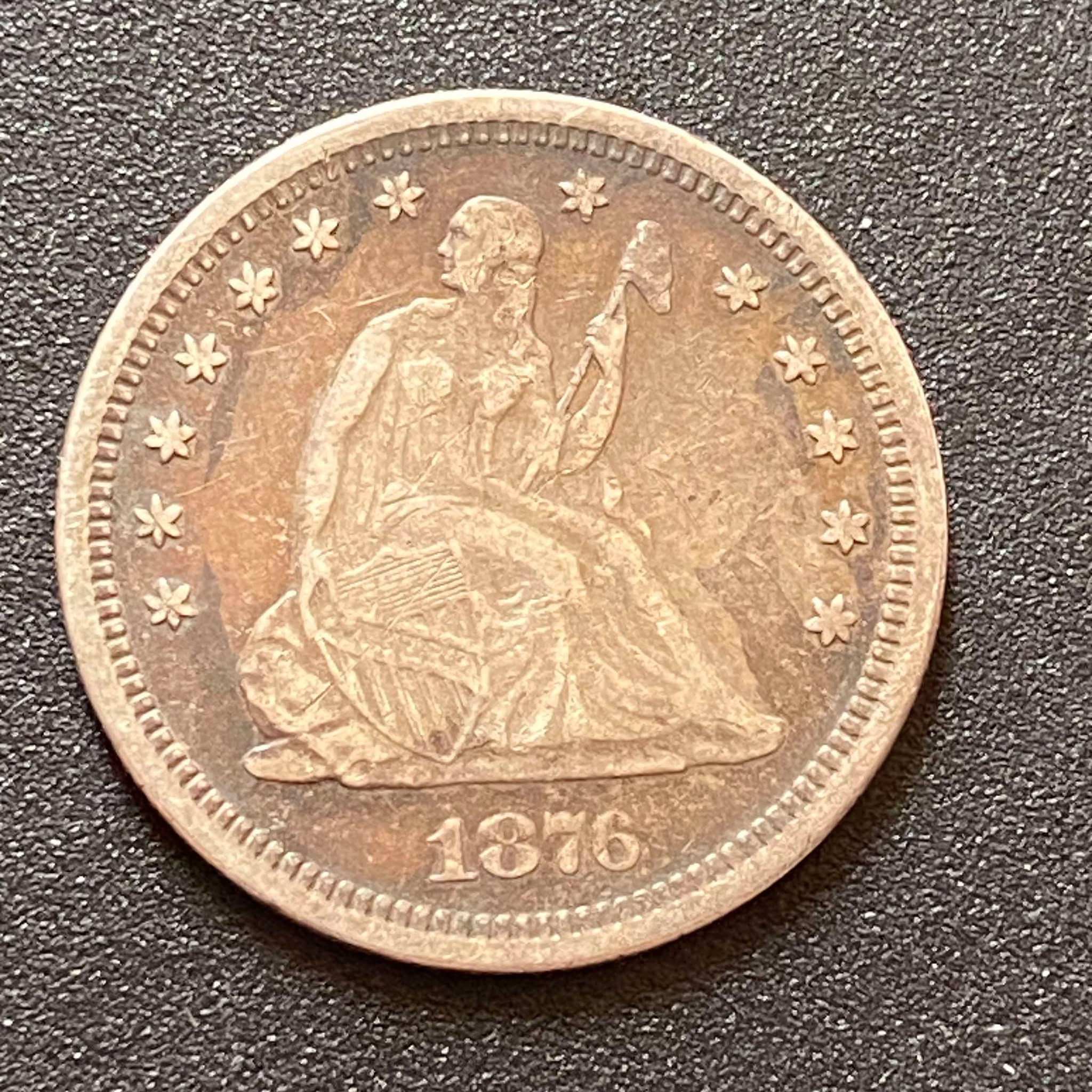 1876-S Liberty Seated Quarter