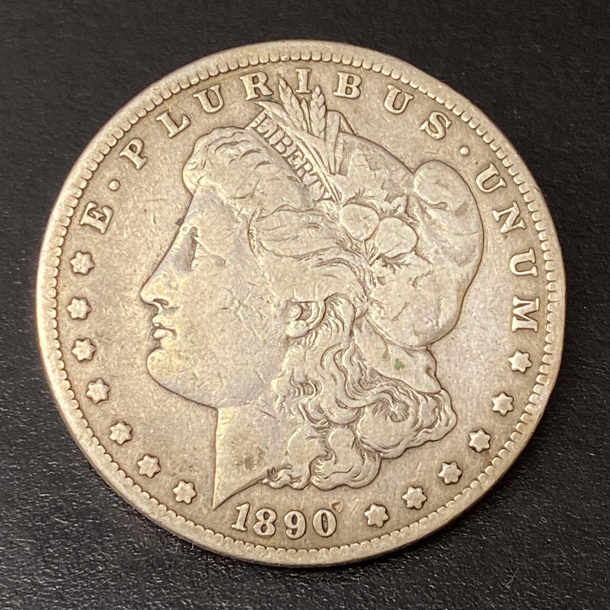 1890-CC Morgan Dollar