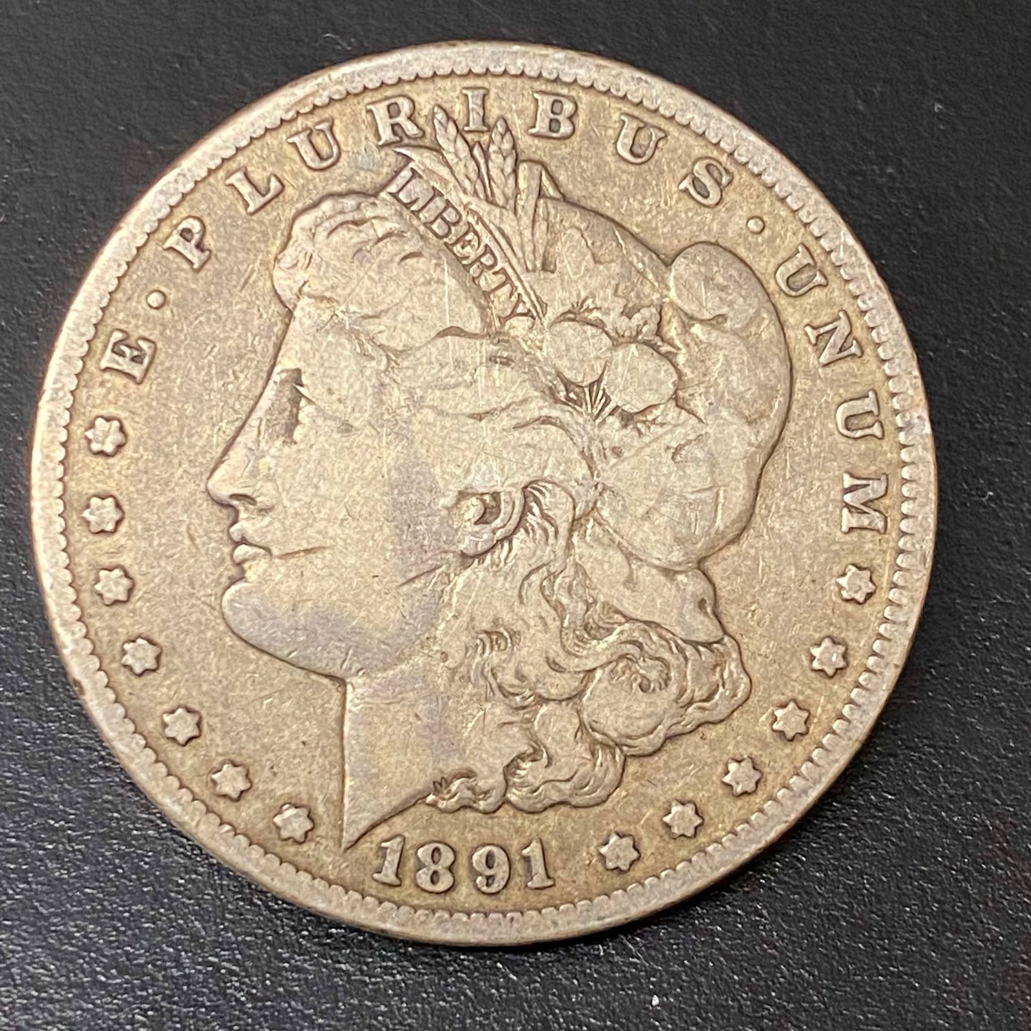 1891-CC Morgan Dollar