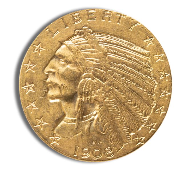 $5 Gold Indian Half Eagle